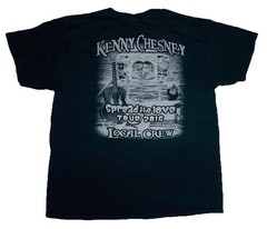Kenny Chesney Spread The Love Tour 2016 Local Crew Men’s Black Shirt; XL