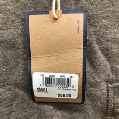 G.H. Bass & Co. Long Sleeve Pocket Tee NWT Men’s S Brown *