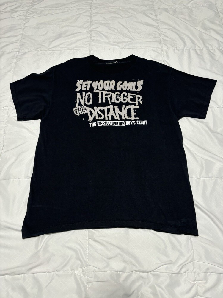 2006 Set Your Goals Band Tour T-Shirt Size L Hardcore Punk Indie Rock Alt Y2K