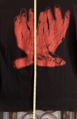 Rare Death Symbolic 1995 Blue Grape Cressona Shirt Size XL Red Hands On Back