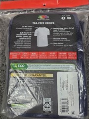 Men’s Crew Neck T Shirts S 34-36 Multicolor Fruit of the Loom 5 Pack Flat Collar
