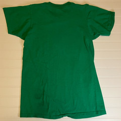 Vtg 80s Screen Stars Irishman T Shirt M 100% Cotton Single Stitch Green Unisex