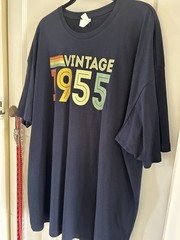 UNEEK UNISEX T SHIRT NAVY ‘VINTAGE 1955’ LOGO SIZE 3XL SHORT SLEEVE