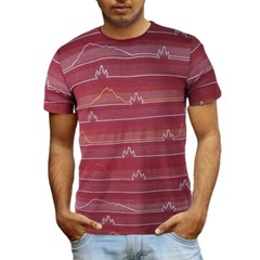 Beautiful Giant Men’s Striped Cotton T-shirt Jacquard Regular Outdoor