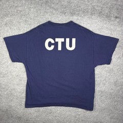 Vintage 24 TV Show CTU Tee Navy Blue Delta Pro Weight XL Counter Terrorist Unit