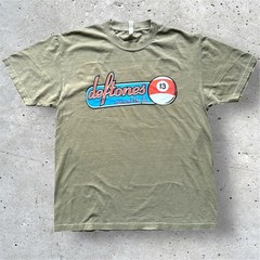 Deftones Around The Fur Pool Ball 13 Vintage Style Modern Print T-shirt Faded