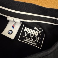 BMW M Series Motorsport Shirt Mens Medium Black Puma Short Sleeves