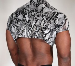 ANIMAL PRINT CROPPED SHIRT SIZE M/L