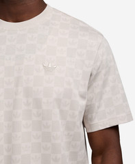 NEW MEN’S ADIDAS ORIGINALS MONOGRAM TREFOIL SHIRT ~SIZE LARGE #JY2972 BEIGE