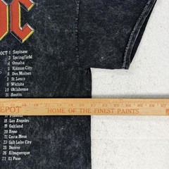 AC/DC Shirt Mens Medium Black Fly On The Wall Tour 1985 Rock Band Graphic Tee