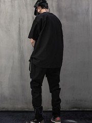 Niepce Men’s Japanese Streetwear Bomb Faded Graphic Half Sleeve T-shirt