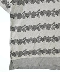 417 T-shirts/Cut & Sewns GrayxCharcoal gray(Flower Pattern) M 2200687008018