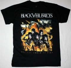 BLACK VEIL BRIDES SET THE WORLD ON FIRE Shirt Black Unisex S-5XL