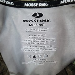 Mossy Oak Men’s T-Shirt M (38-40) Camo Polyester Spandex Moisture-Wicking