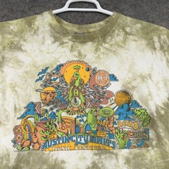 Austin City Limits Music Festival Shirt Mens Large Green 2023 Tie Dye Tee
