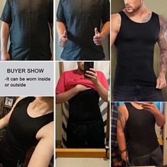 Gynecomastia Men Compression Shirt White Tank Top Body Shaper Fajas Para Hombres