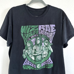 Wiz Khalifa Rae Sremmurd Dazed And Blazed Summer 2018 Tour Black T-Shirt Size L