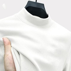 For All Day Comfort Men’s Stylish Half Turtleneck Sweater Mock Neck Design