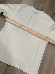 Vintage 50s Military Henley Shirt Sz M Wool Thermal Winter Workwear Uniform M-50