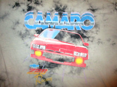 Retro 80s 90s TIE DYE Z28 CAMARO T SHIRT Chevy Chevrolet Sports Car Adult LARGE