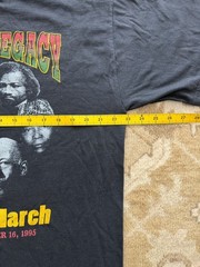 Vintage 1995 Million Man March T-Shirt Honor The Legacy MLK Malcolm X DC 90s