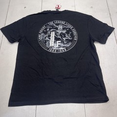 Lane Frost Shirt Mens XL Black Legend Lives Forever Graphic Tee Bull Riding