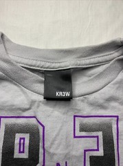 KREW Big Logo Gray Size Small T-shirt Short Sleeve
