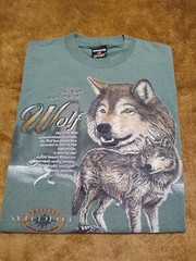 Vintage Signal Sports USA 90s North American Gray Wolf Medium Wildlife Outdoor