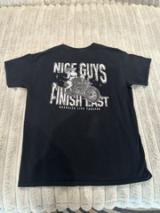 Assholes-Live-Forever T-Shirt Nice Guys Finish Last Biker Graphic Large Black