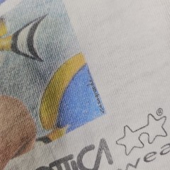 VINTAGE 90s Luxottica Eyewear Model Series Aquatic Graphic T-Shirt