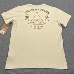 NEW Fjallraven Scout Final Shirt Men’s XL Beige Minnesota Short Sleeve Crew Tee