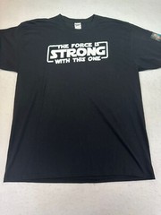 Jerzees Mens Dri Power Active XL Graphic Tee “The Force is Strong with this one”