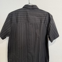 FASTHOUSE MENS LARGE SMS GALLERY SS BUTTON-UP SHIRT VINTAGE BLACK