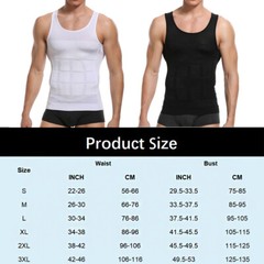 Men’s Slimming Body Shaper Vest Abs Abdomen Compression Shirt Workout Tank Tops