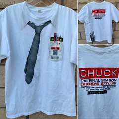 Chuck The Final Season Fall 2011 T Shirt Graphic Tee TV Television Show Size L