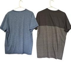 Lot 5 Mens Pocket T Shirts L Short Slv Solid Casual Basics Gym Workout Outdoors