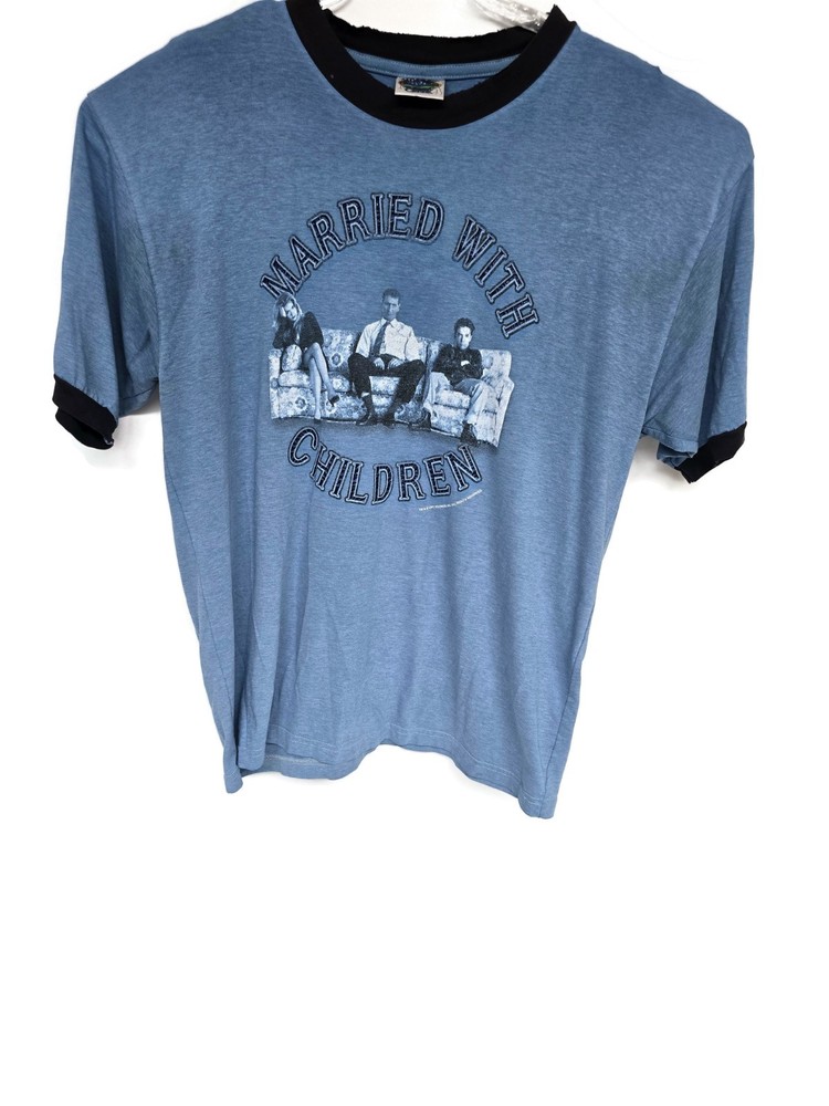 Vintage Thunder Creek Mens Married With Children Al Bundy T Shirt Large Blue
