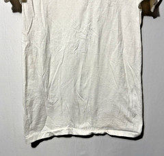 Vintage 1980s Fruit of the Loom Mens Sz M White Thrashed Shirt Single Stitch USA