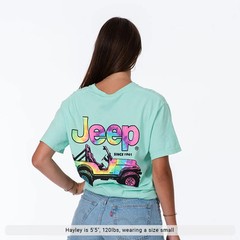 Jeep Beach T-Shirt Tie Dyed CJ comfort Colors Tee Shirt teal – Sizes S/M/XL
