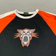 Vintage Team Arctic Cat Racing Shirt Mens L Raglan Graphic Print Arcticwear Y2K