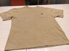 Carhartt Men’s T-Shirt LARGE Original Fit Heather Gold Pocket Tee Workwear Shirt