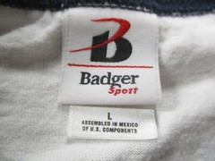 Badger Sport Ringer Shirt Adult Large Allegheny Mountain Summer 2005 White EUC