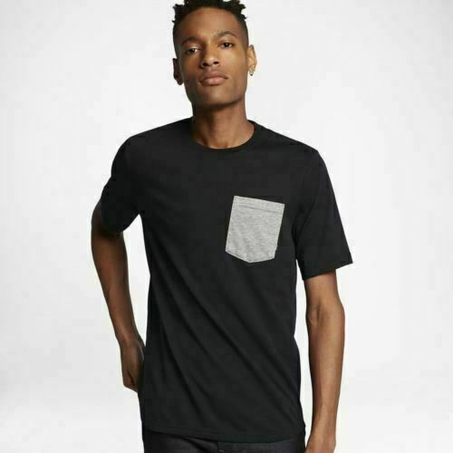 Men’s Nike SB Pocket T-Shirt M Black Gray Casual Skateboarding Gym New
