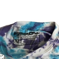 Travis Scott Astroworld 2021 Cactus Jack Sz XL TieDye Boxy “Man On Fire” T Shirt