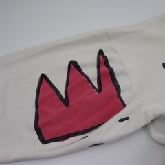 Vintage Bill Gian Hand Painted Wearable Art Shirt 1987 Oversized Dinosaur Crown