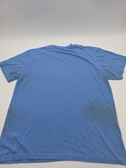 Reebok T-Shirt Men Medium Blue Logo Cotton Polyester Tee.#40832