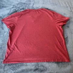 Alfani Men’s Split V-Neck Short Sleeve Red Shirt 3X