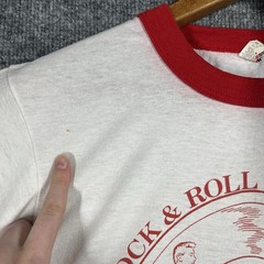 VINTAGE 80s Franklin Fine Arts School Chicago T Shirt Men M McDonalds Rockabilly
