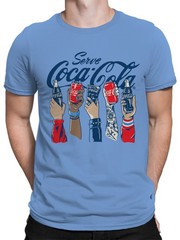 Officially Licensed Coca Cola Celebrate with Coca-Cola Artwork Men’s T-shirt