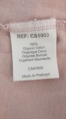 Colorful Standard T Shirt Organic Cotton Pre Washed Pale Pink Long Sleeve Size L